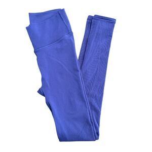 Lululemon Laser-Cut Seamless Leggings Sapphire Blue Size 4, 25" Inseam